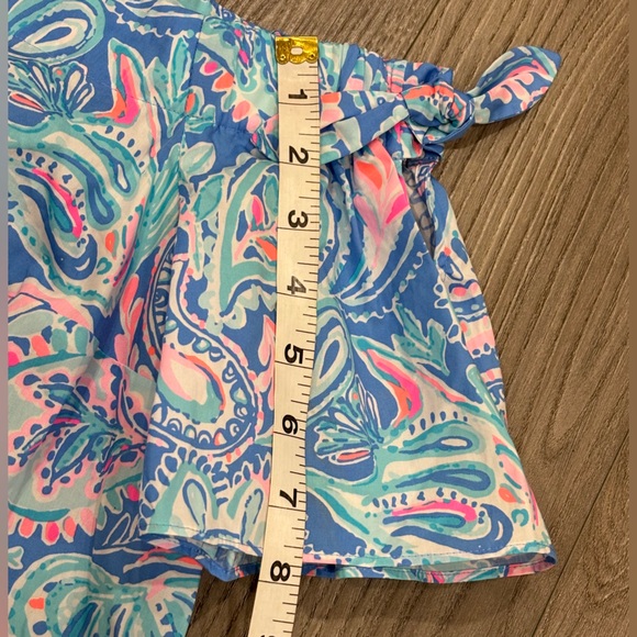 COPY - NWT Lilly Pulitzer Top Tamara Off-the-Shoulder Blue Pink Fish Women’s Si… - Picture 11 of 14